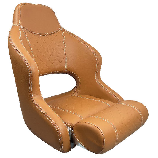 ESM Deluxe sport flip up sæde H52, Cognac
