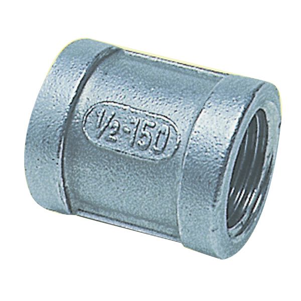 1852 Muffe indv gevind RF stål, 1"