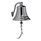 Skibsklokke De Luxe, forkromet messing, inkl. ophæng