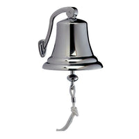 Skibsklokke De Luxe, forkromet messing, inkl. ophæng