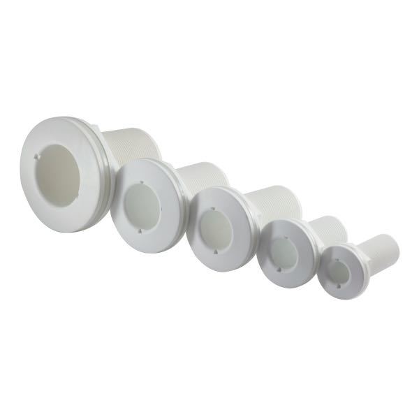 Trudesign Skroggennemføring hvid komposit 1 1/2"