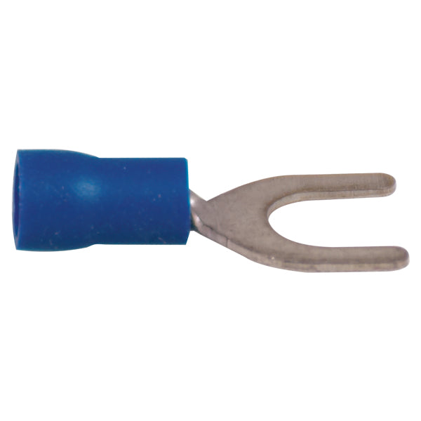 Gaffelstik blå hul 6.4 mm, 10 stk