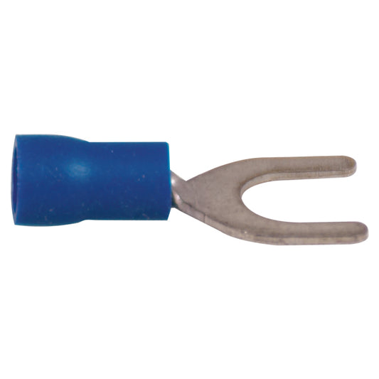 Gaffelstik blå hul 6.4 mm, 10 stk