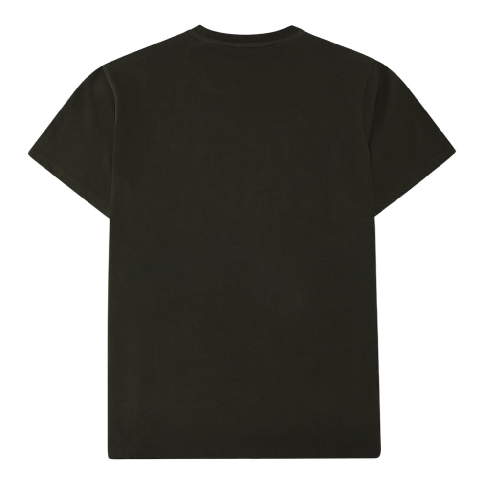 Knowledge Cotton Apparel M Regenerative Organic Cotton Chest Embroidery T-Shirt Gots 1090 Forrest Night