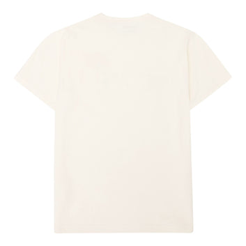 Knowledge Cotton Apparel M Regenerative Organic Cotton Chest Embroidery T-Shirt Gots 1387 Egret