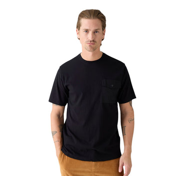 Knowledge Cotton Apparel M Organic Cotton Pocket T-Shirt Gots 1300 Black Jet