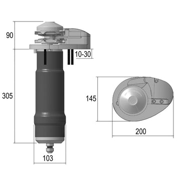 Lofrans XP800 vertikalt ankerspil DIN 766