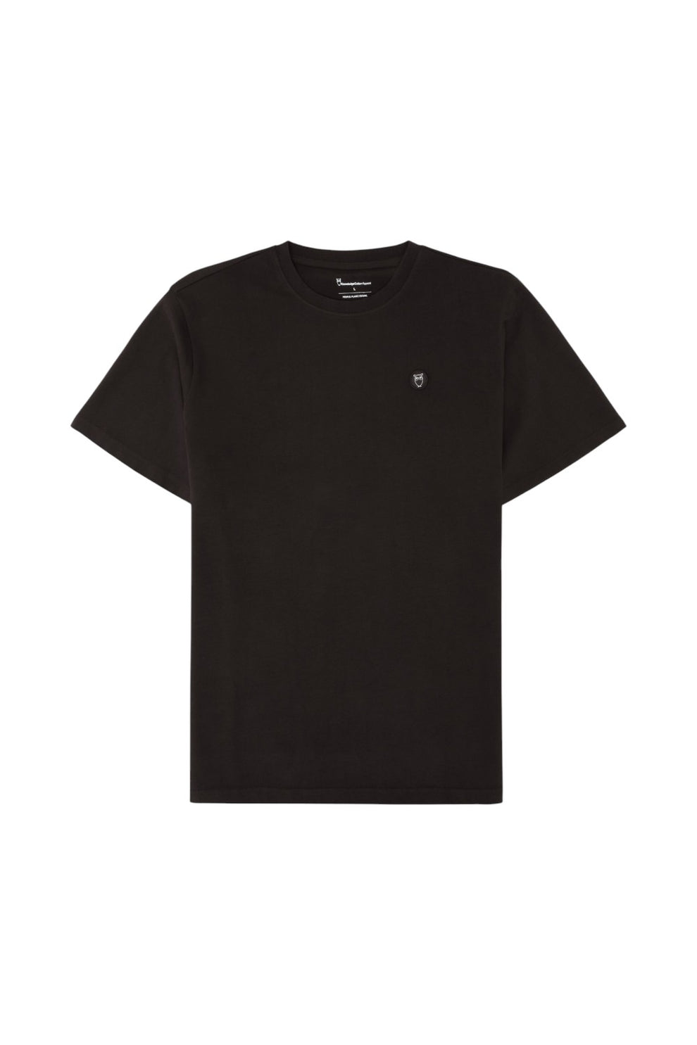 Knowledge Cotton Apparel M Loke Badge T-Shirt 1487 Chocolate Torte