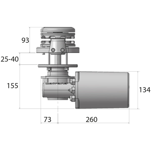 Lofrans SX2 ankerspil 12V 1000W DIN 766 kæde 8mm