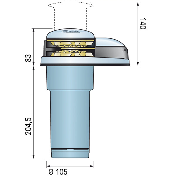 Quick ankerspil Prince DP2E 1000 wind 800W 12V 8mm