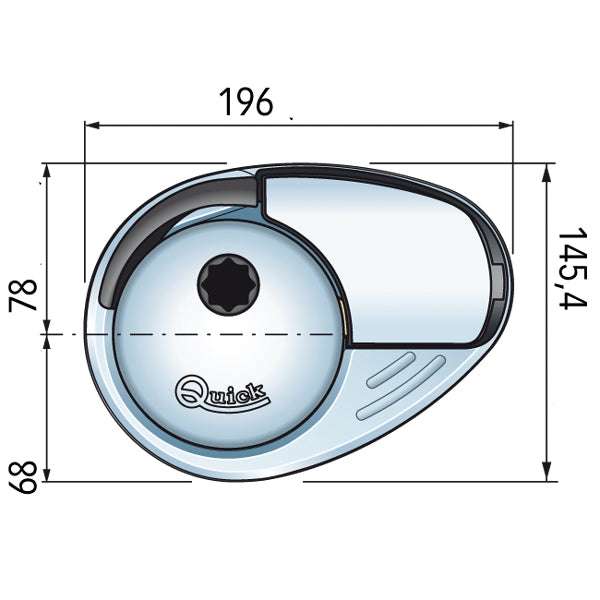 Quick ankerspil Prince DP2E 1000 wind 800W 12V 8mm