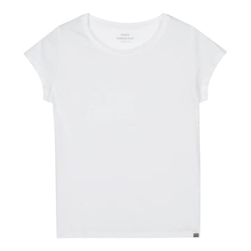 Mads Nørgaard W Fine Jersey Teasy Tee White