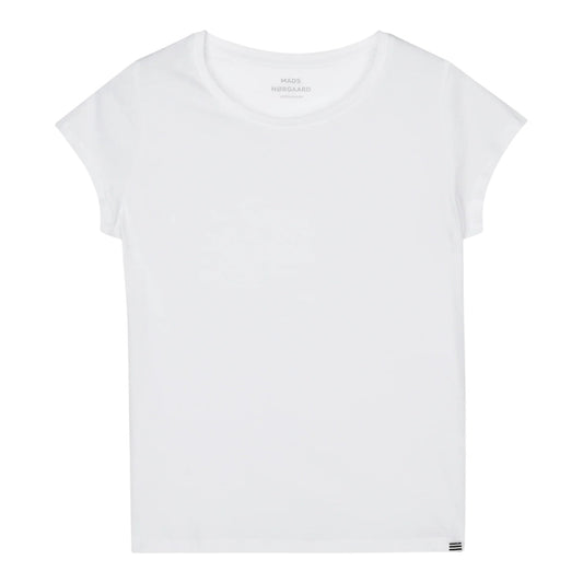 Mads Nørgaard W Fine Jersey Teasy Tee White