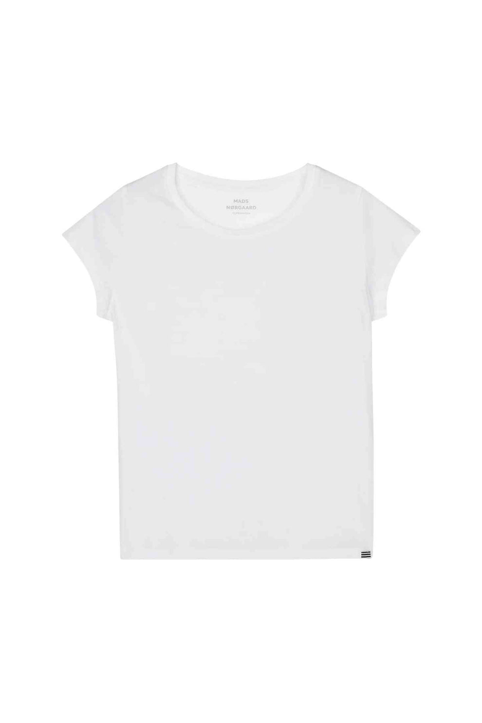 Mads Nørgaard W Fine Jersey Teasy Tee White
