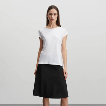 Mads Nørgaard W Fine Jersey Teasy Tee White