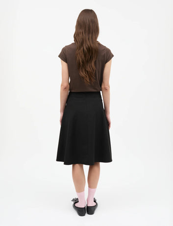Mads Nørgaard W Fine Jersey Teasy Tee FAV Turkish Coffee
