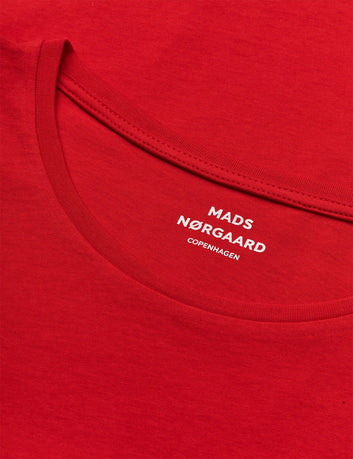 Mads Nørgaard W Fine Jersey Teasy Tee FAV Goji Berry