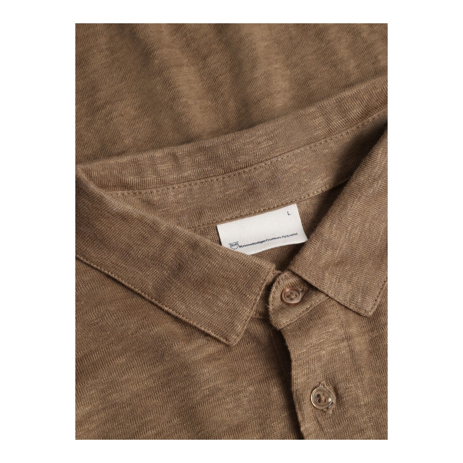 Knowledge Cotton Apparel M Regular Linen Polo 1019 Tuffet