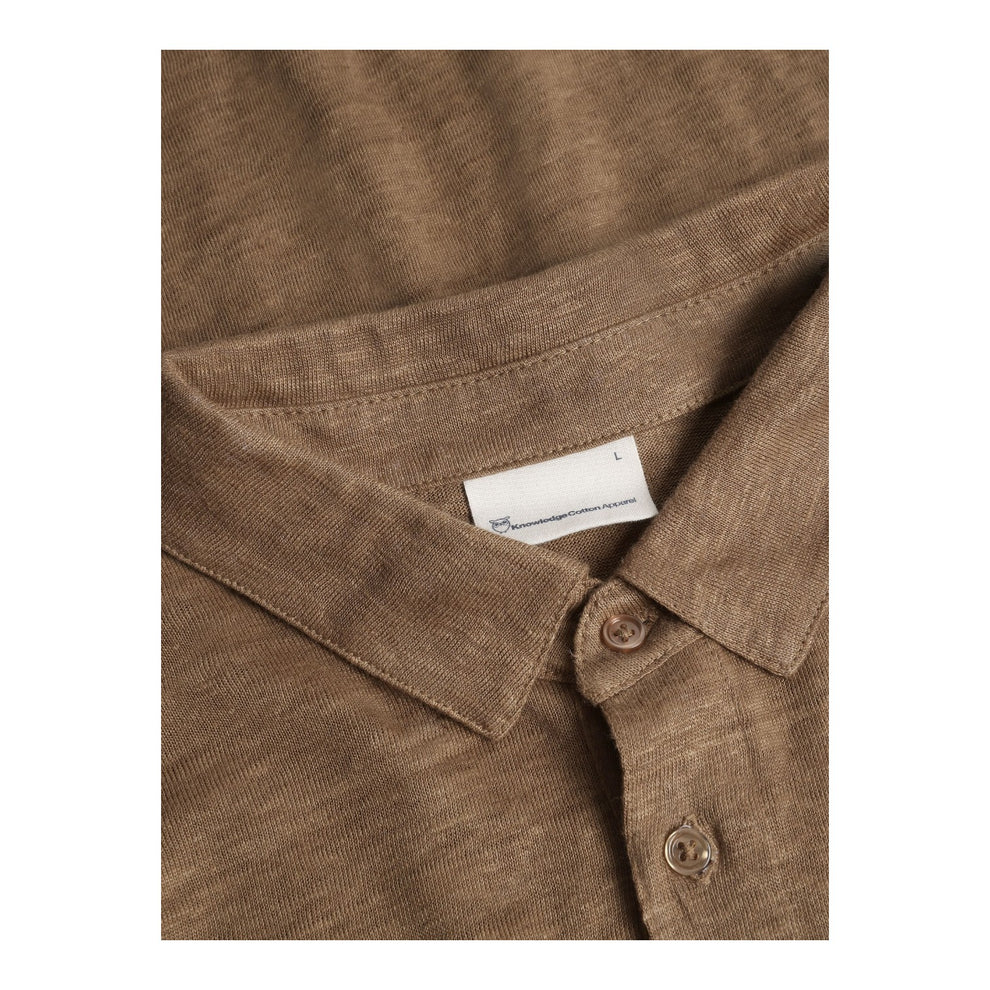 Knowledge Cotton Apparel M Regular Linen Polo 1019 Tuffet