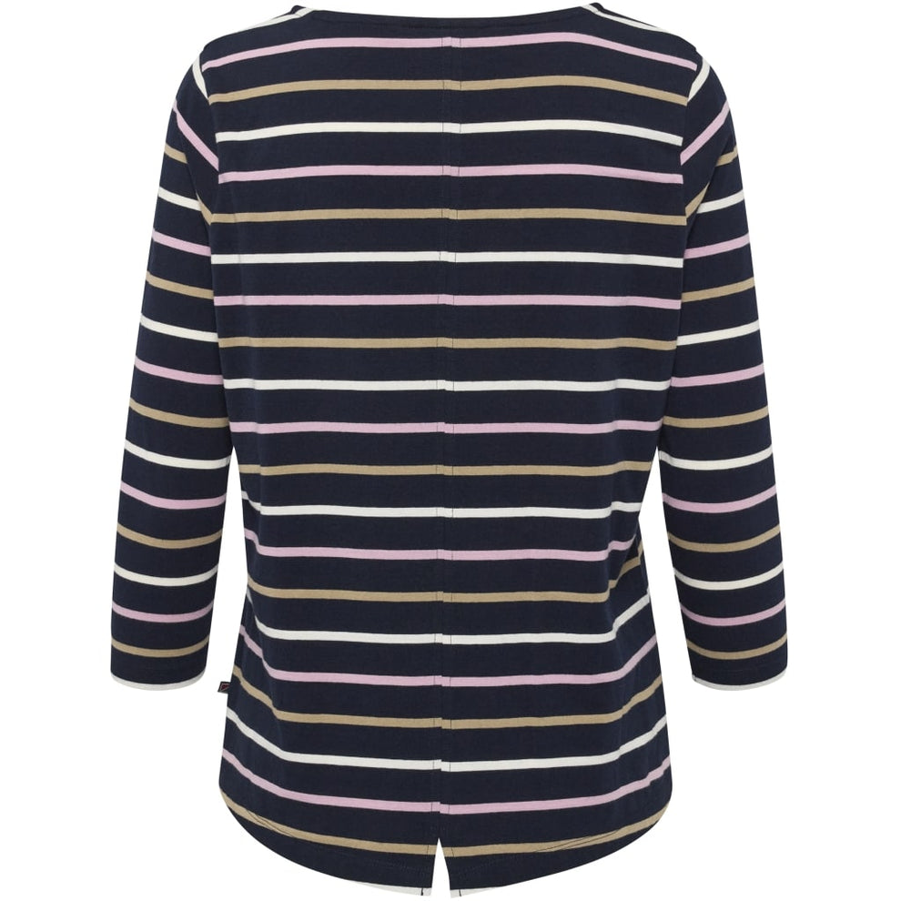 Redgreen W Croco T-Shirt Dark Navy Stripe