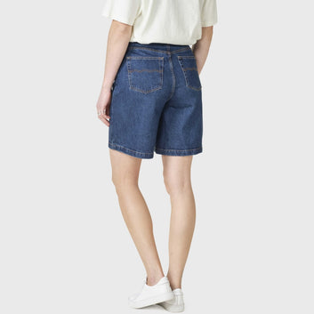 Klitmøller Collective W Jules Shorts Dark Blue Stonewash