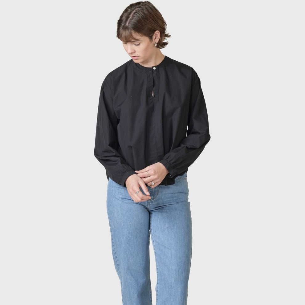 Klitmøller W Alma Poplin Shirt Black