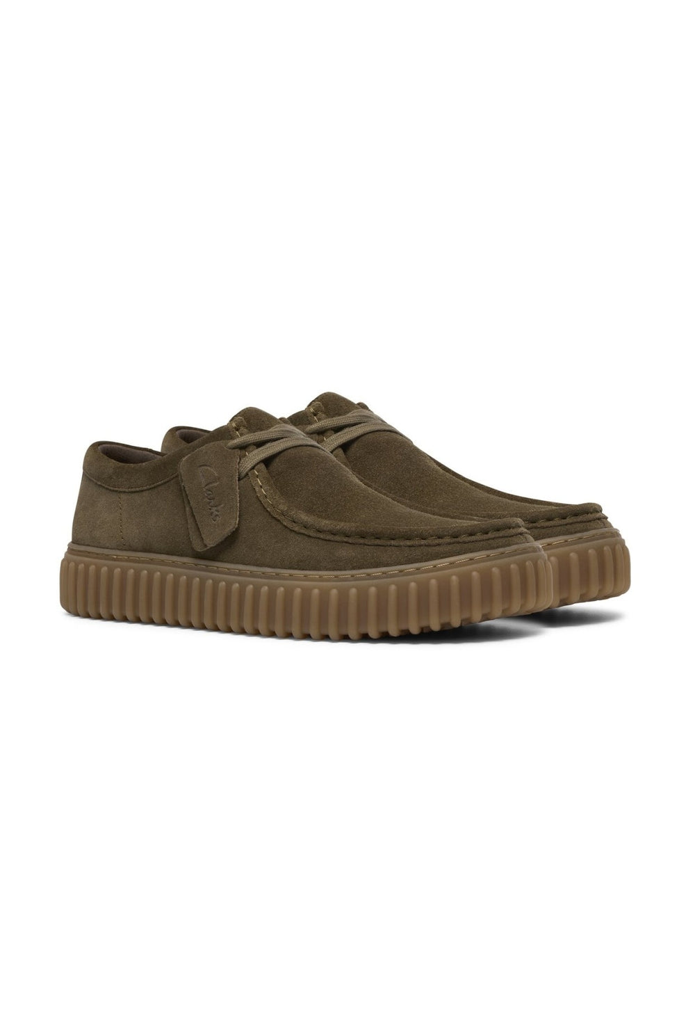 Clarks M Torhill Lo Sneakers Olive Suede