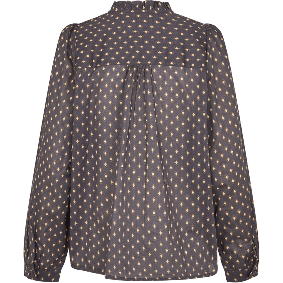 Lollys Laundry W Riverll Shirt Ls Dark Blue