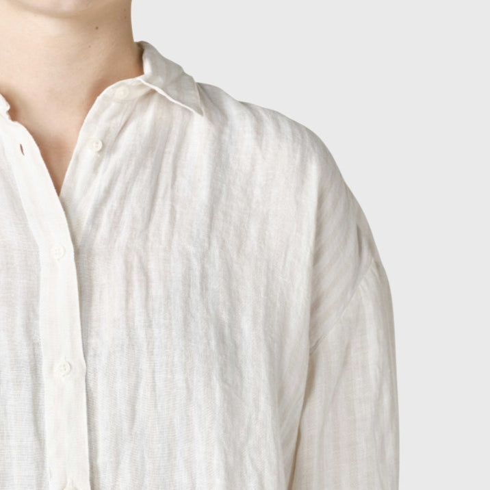 Klitmøller Collective W Oline Linen Shirt Cream/Sand