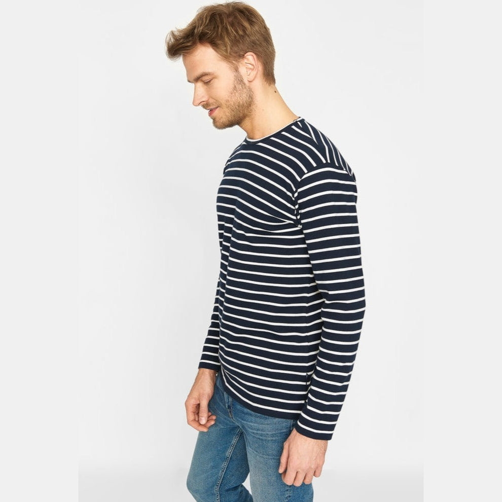 Sea Ranch M Grenaa Long Sleeve Tee 4017 Sr Navy/Ecru