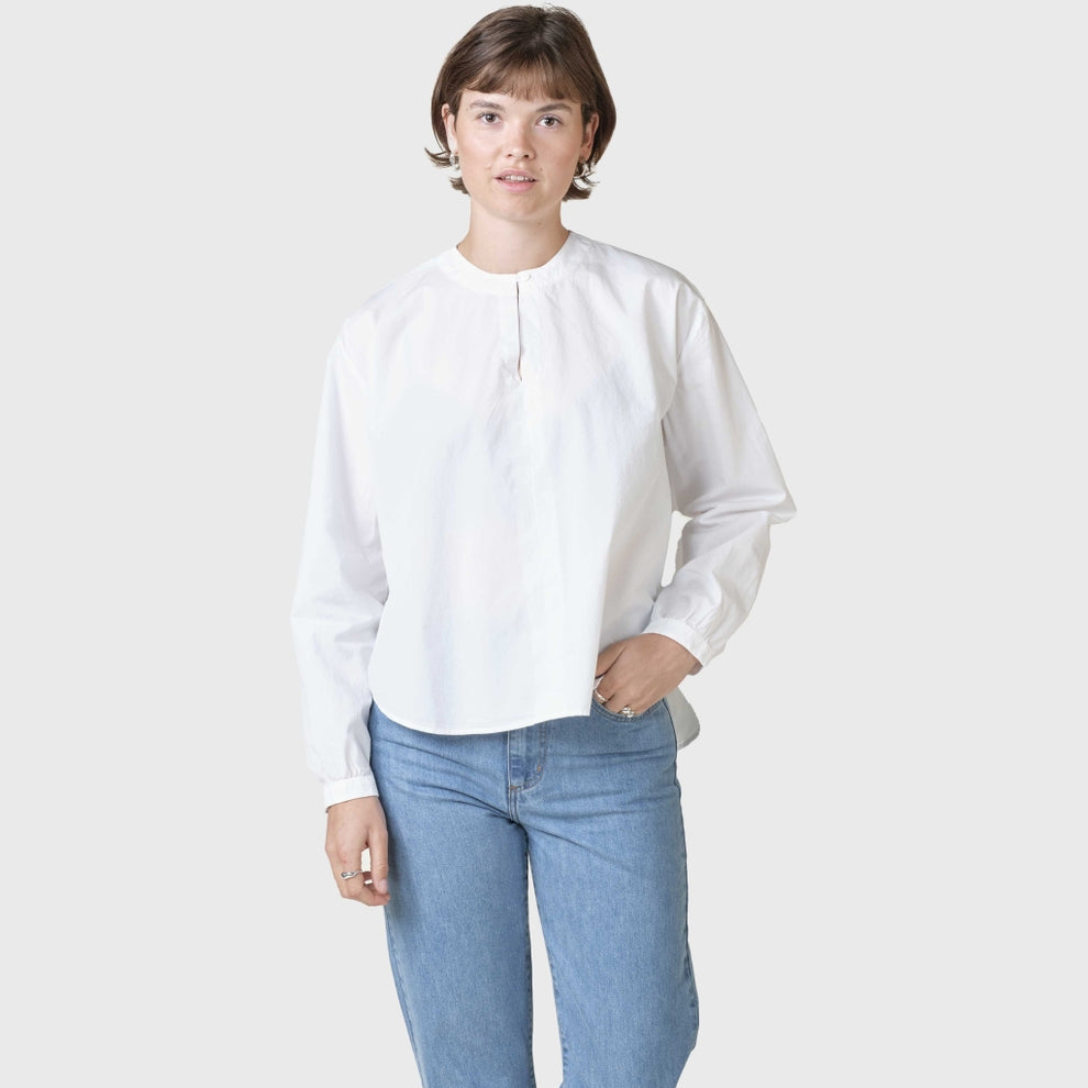 Klitmøller Collective W Alma Poplin Shirt White