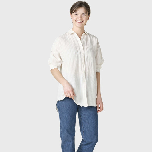 Klitmøller Collective W Oline Linen Shirt Cream/Sand
