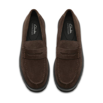 Clarks M Berwick Lo Dark Brown Suede
