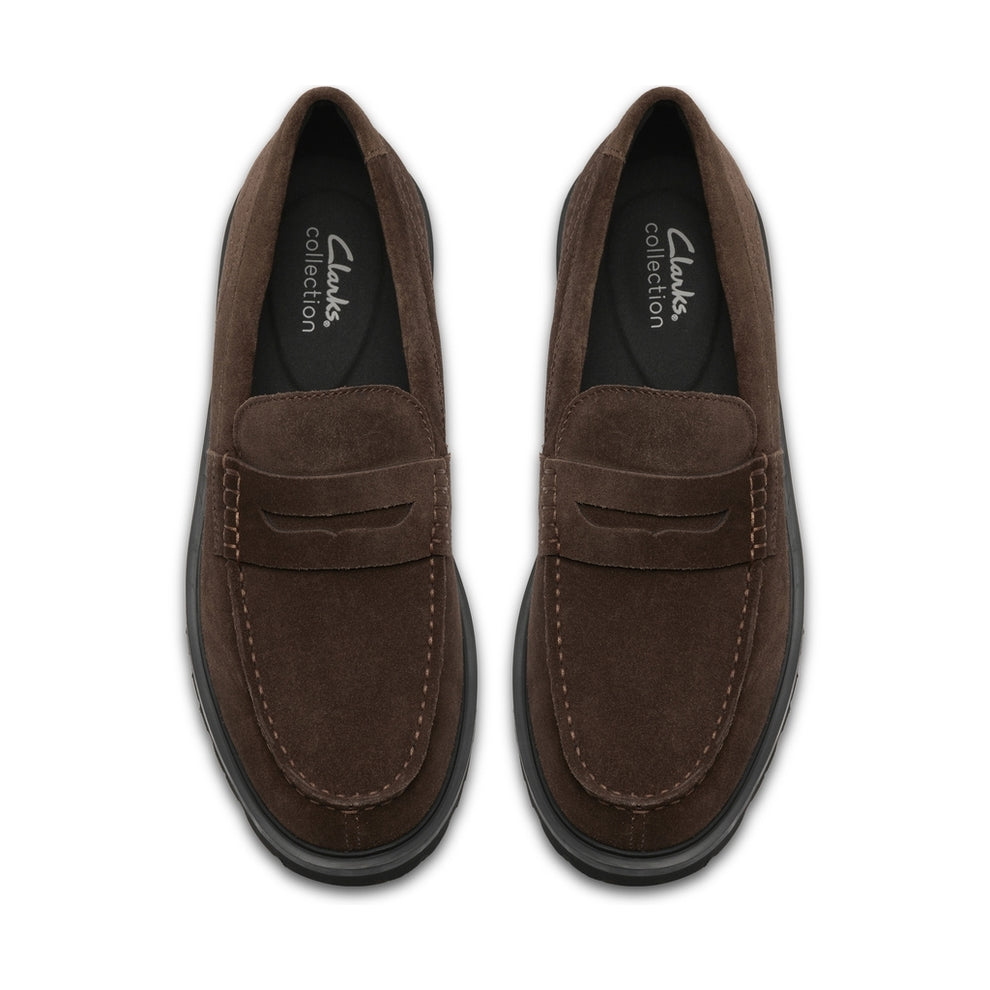 Clarks M Berwick Lo Dark Brown Suede
