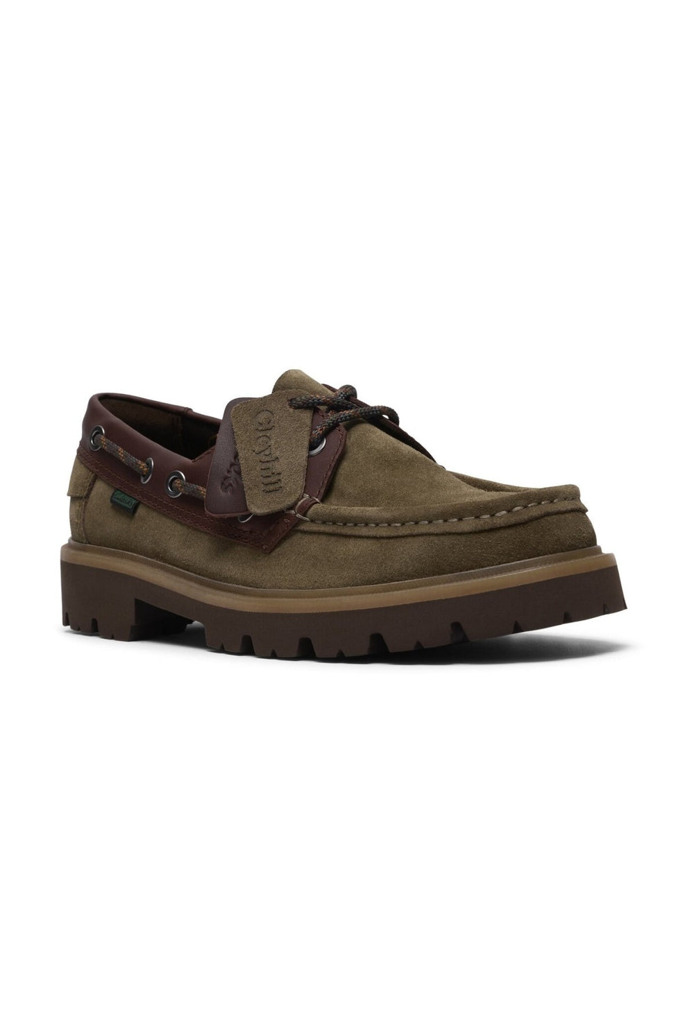 Clarks M Cleyhill Boat Olive Combination