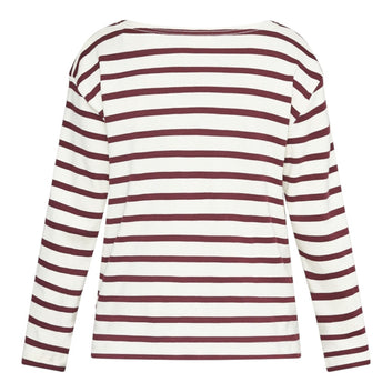 Sea Ranch W Claudia T-Shirt Eggplant Stripe