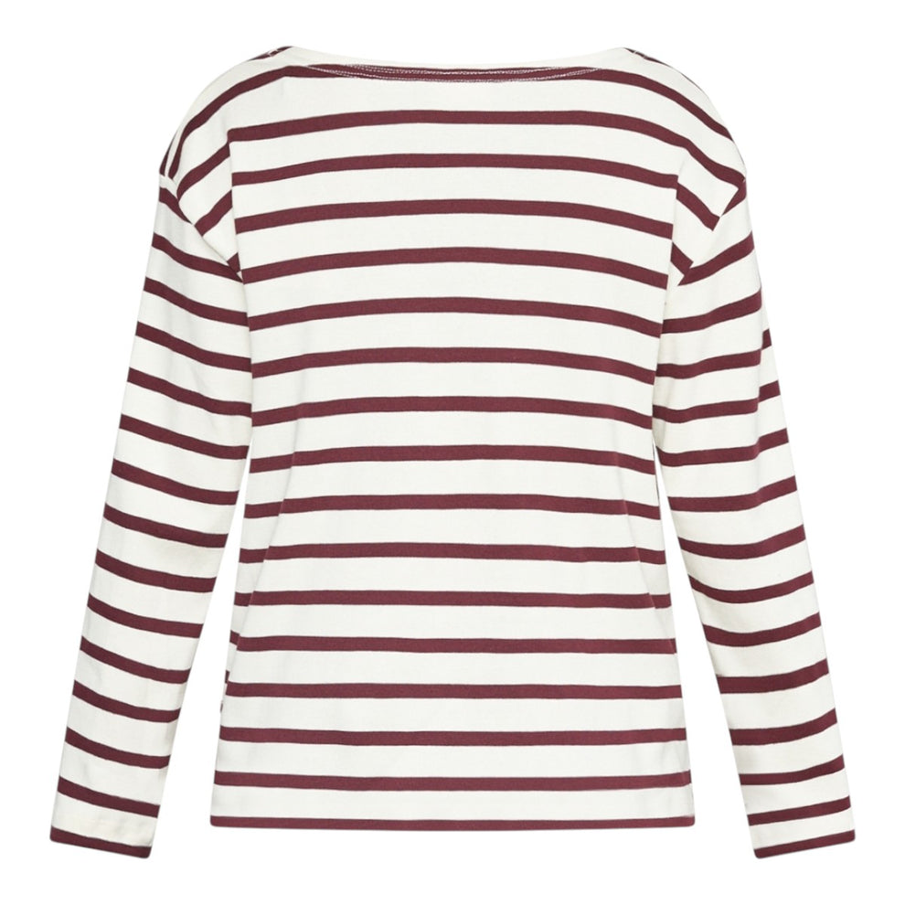 Sea Ranch W Claudia T-Shirt Eggplant Stripe