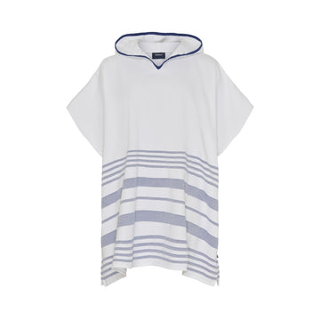 Sea Ranch Malibu Beach Poncho Towel White/Sr Navy