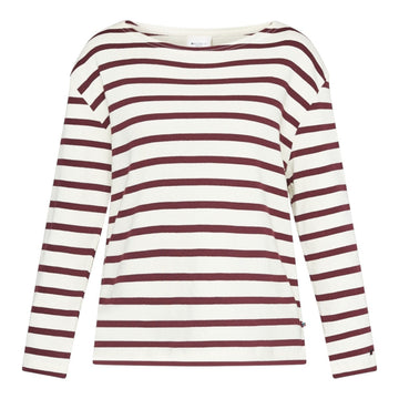 Sea Ranch W Claudia T-Shirt Eggplant Stripe