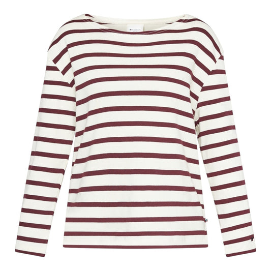 Sea Ranch W Claudia T-Shirt Eggplant Stripe