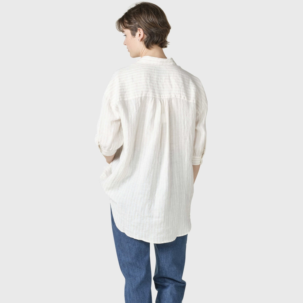 Klitmøller Collective W Oline Linen Shirt Cream/Sand