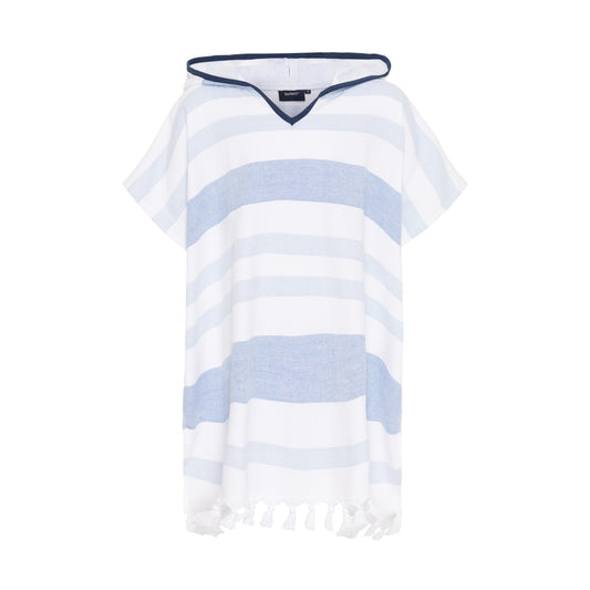 Sea Ranch Kids Bondi Beach Poncho Towel Federal Blue / White
