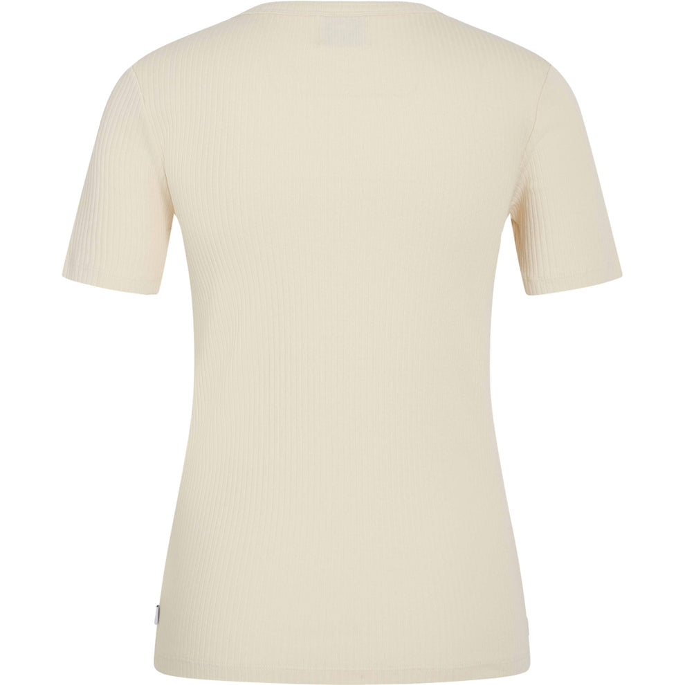 Klitmøller W Rib T-Shirt Pastel Sand
