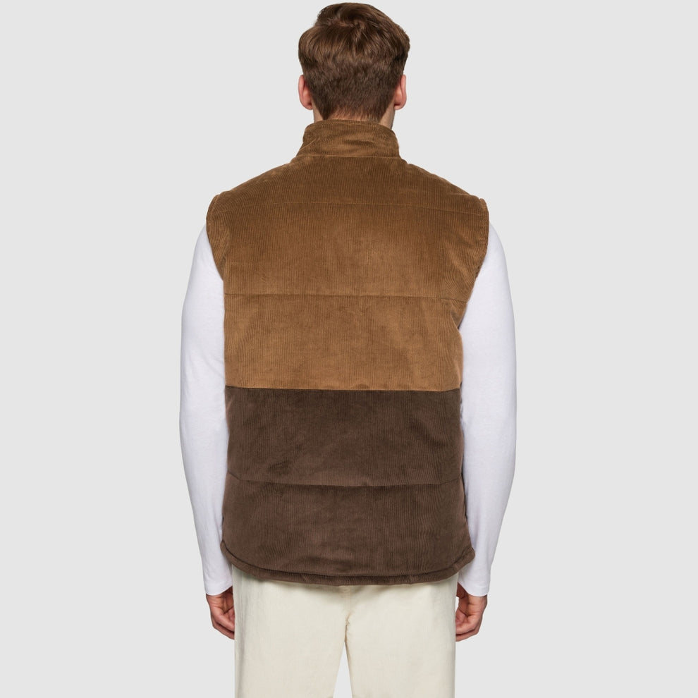 Knowledge Cotton Apparel M 14-Wales Courdrey Colorblock Vest