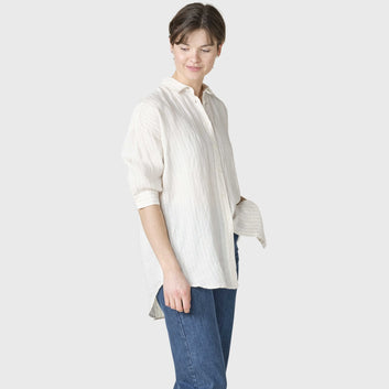 Klitmøller Collective W Oline Linen Shirt Cream/Sand