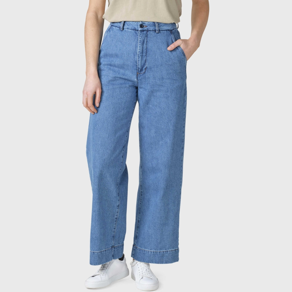 Klitmøller Collective W Lydia Denim Pants Light Blue Stonewash