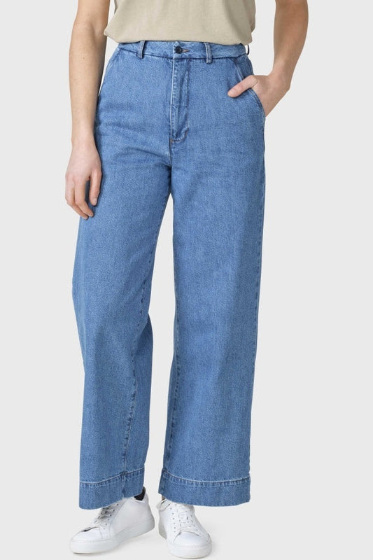 Klitmøller Collective W Lydia Denim Pants Light Blue Stonewash