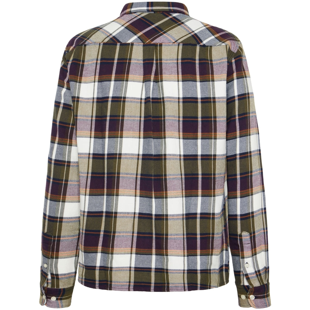Knowledge Cotton Apparel M Organic Flannel Shirt Blue Check