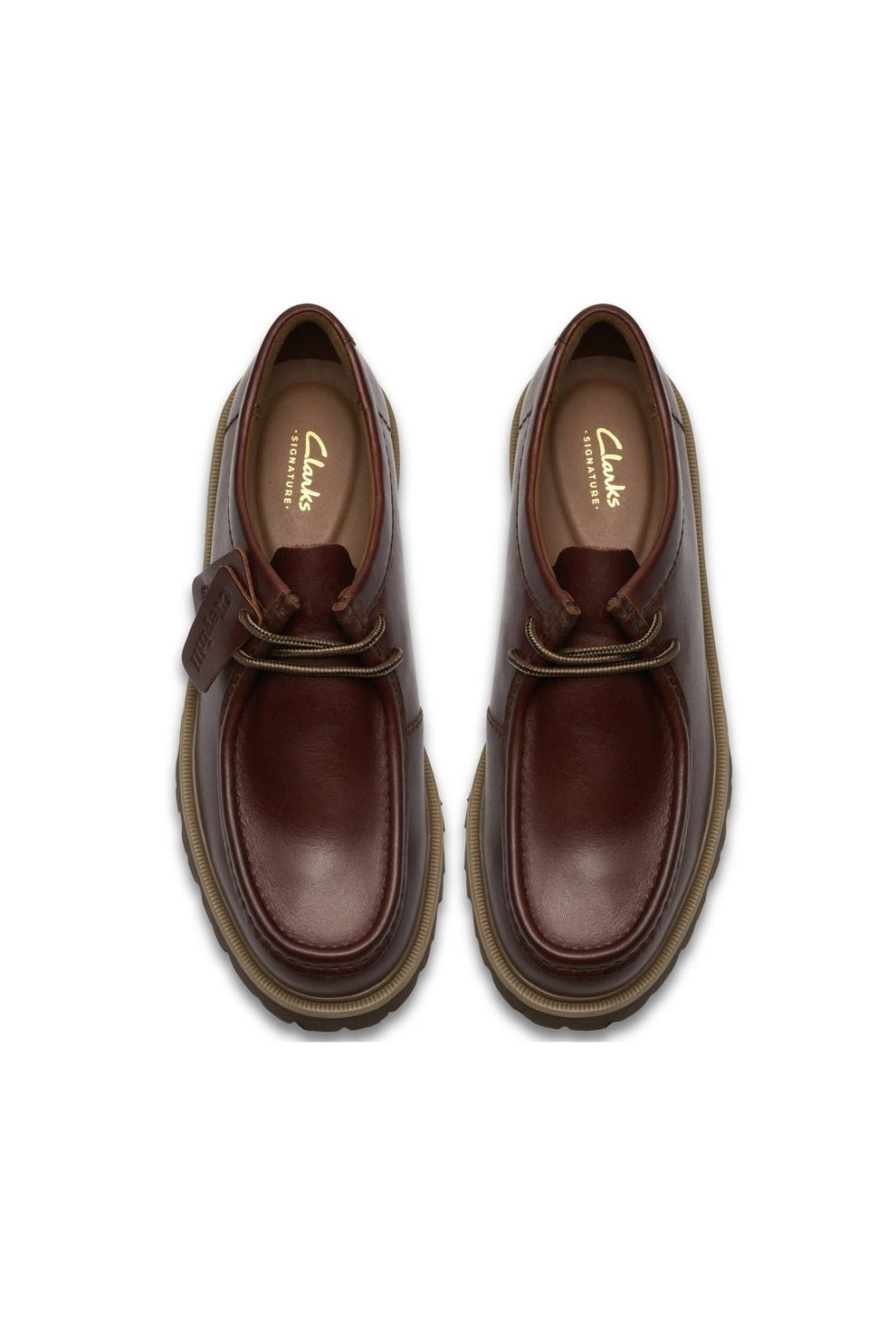 Clarks M Cleyhill Seam Brown Leather