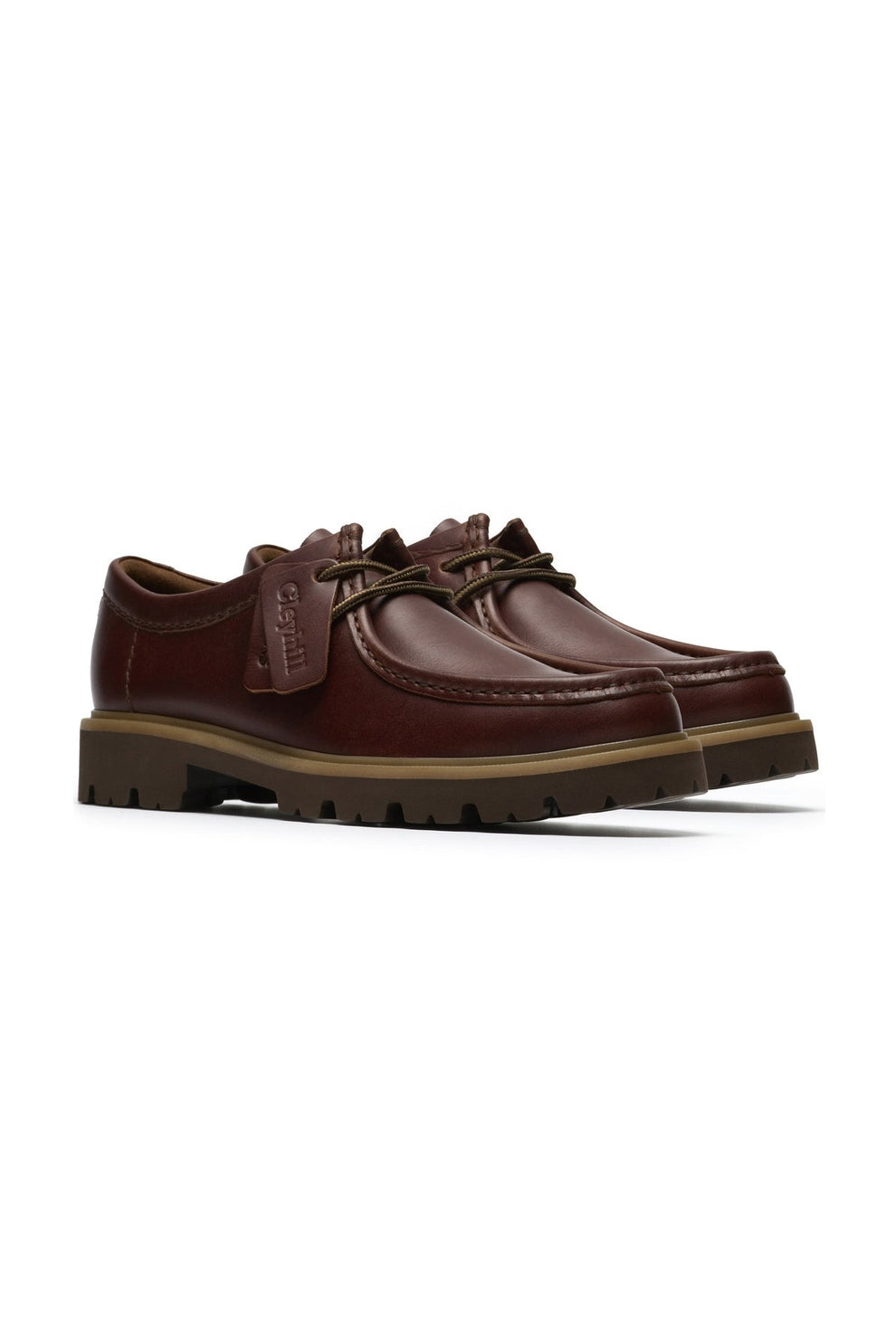 Clarks M Cleyhill Seam Brown Leather